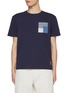 Main View - Click To Enlarge - FDMTL - Sashiko Logo Pocket Cotton T-Shirt