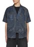 Main View - Click To Enlarge - FDMTL - V-Neck Printed Pocket Boro Shirt