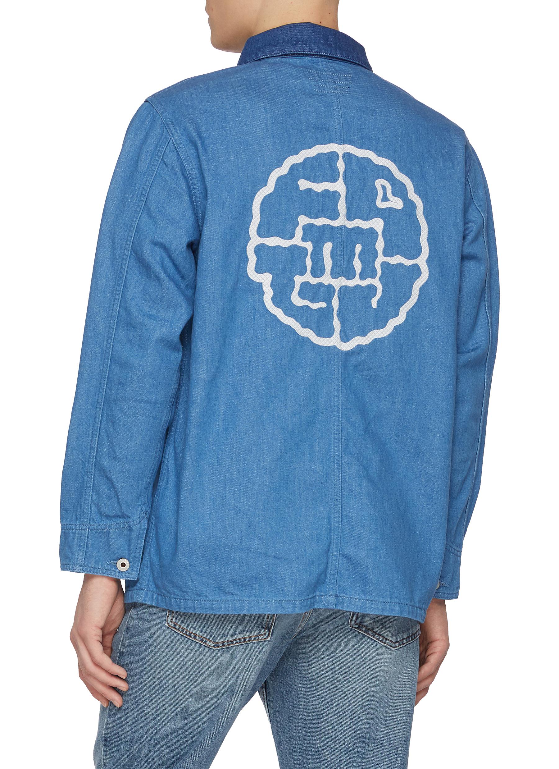 Contrast Quad Pocket Denim Shirt Jacket - Thumbnail 3