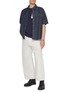 Figure View - Click To Enlarge - FDMTL - Contrast Print Pocket Cotton Shirt