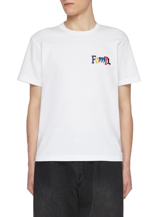 Main View - Click To Enlarge - FDMTL - Embroidered Logo Cotton T-Shirt