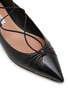 Detail View - Click To Enlarge - AQUAZZURA - Gabi Skimmer Leather Flats