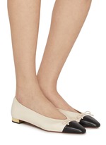 AQUAZZURA | Gioia Leather Ballerina Flats | Women | Lane
