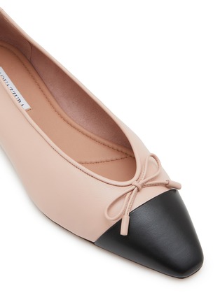 Detail View - Click To Enlarge - AQUAZZURA - Gioia Leather Ballerina Flats