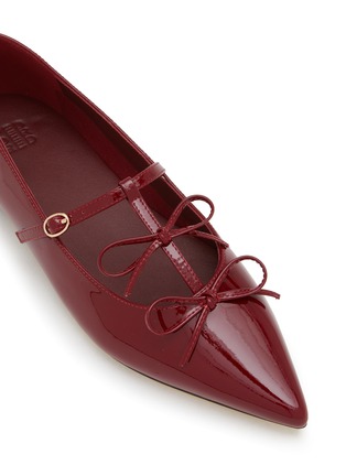 Detail View - Click To Enlarge - PEDDER RED - Jasper Patent Leather Ballerina Flats