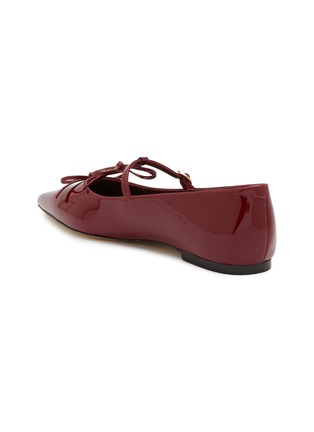  - PEDDER RED - Jasper Patent Leather Ballerina Flats