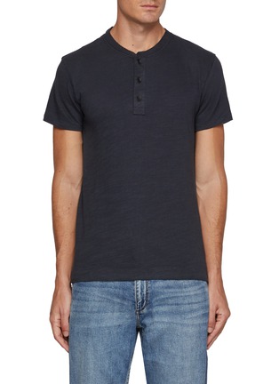 Main View - Click To Enlarge - RAG & BONE - Classic Short Sleeve Henley Top