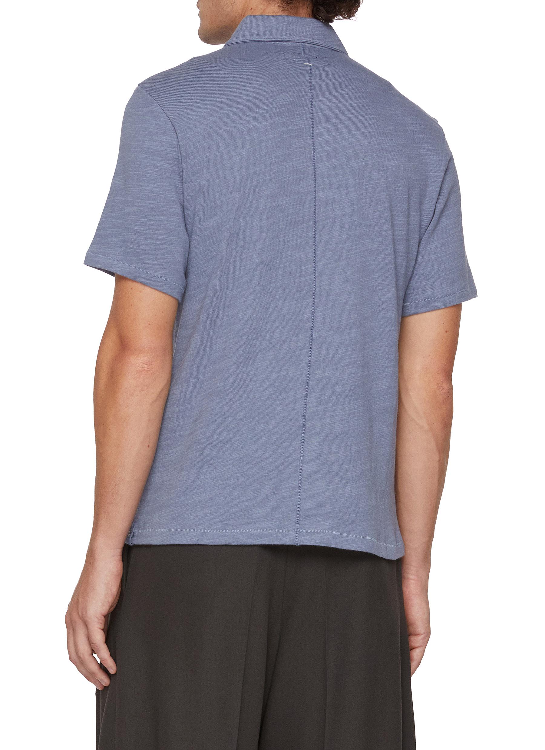 Classic Flame Cotton Polo Shirt - Thumbnail 3