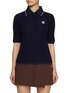 Main View - Click To Enlarge - SOUTHCAPE - Button Up Logo Wool Polo Shirt