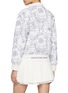 Back View - Click To Enlarge - SOUTHCAPE - Floral Contrast Collar Jacket