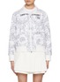 Main View - Click To Enlarge - SOUTHCAPE - Floral Contrast Collar Jacket