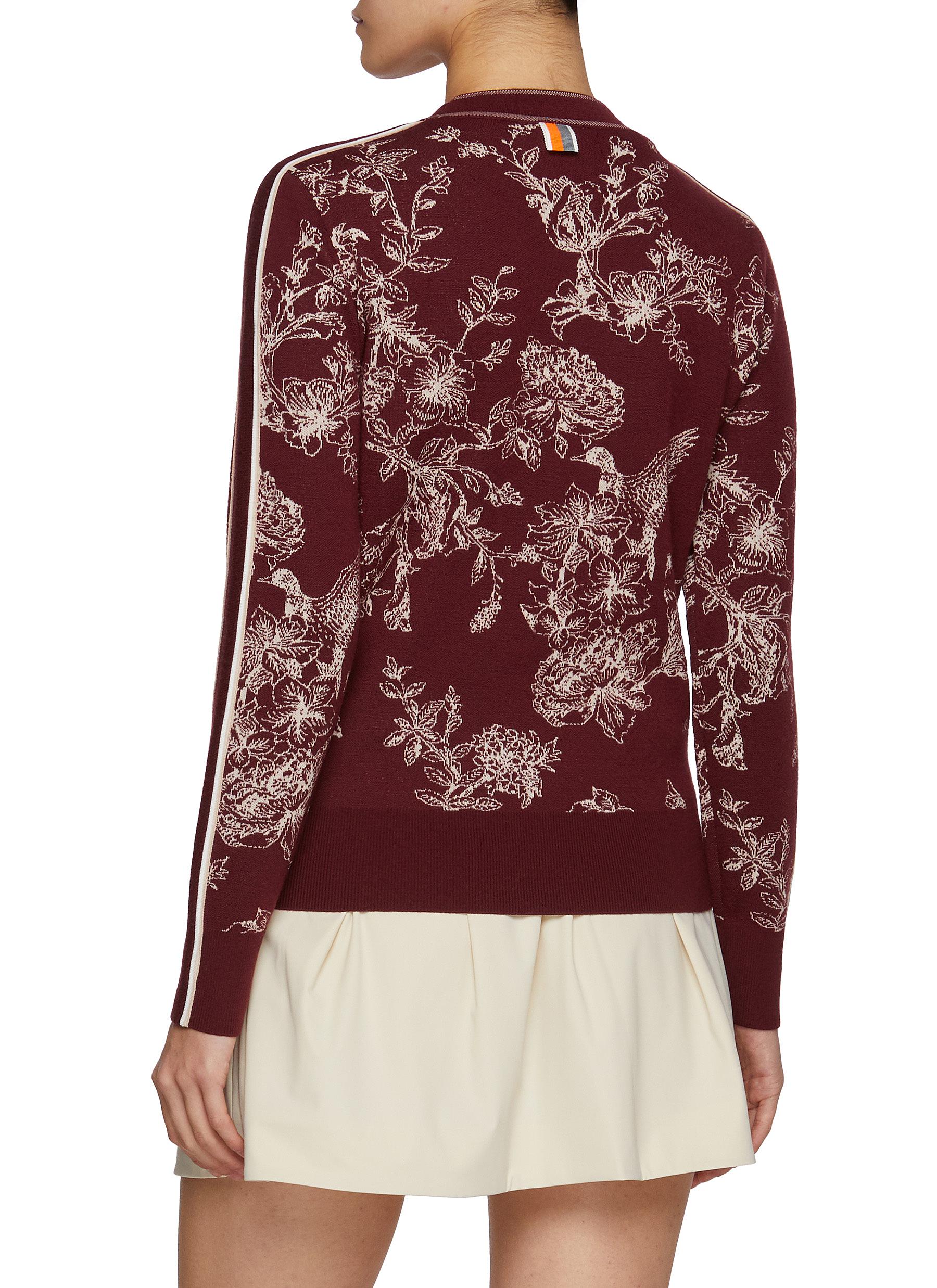 Jacquard Floral Jumper - Thumbnail 3