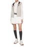 Figure View - Click To Enlarge - SOUTHCAPE - Hooded Zip Up Knit Gilet