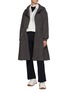 Figure View - Click To Enlarge - SOUTHCAPE - Flared Hem Hooded Parka Jacket