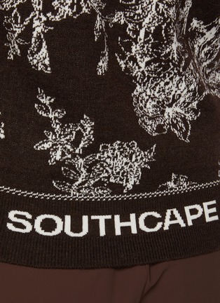  - SOUTHCAPE - Floral Jacquard Knit Hoodie