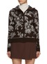 Main View - Click To Enlarge - SOUTHCAPE - Floral Jacquard Knit Hoodie