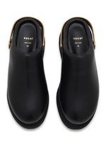 sacai レザーサボウェッジ サンダル Leather Sabot Wedges SACAI | Sabot Leather Wedges | Women | Lane Crawford