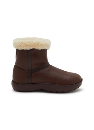 Main View - Click To Enlarge - BOTTEGA VENETA - Merinos Aviator Shearling Ankle Boots