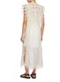 Back View - Click To Enlarge - ZIMMERMANN - Illuminate Cornelli Silk Linen Maxi Dress