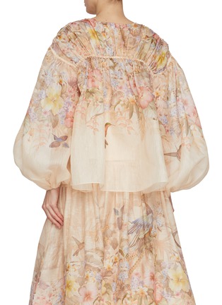 Back View - Click To Enlarge - ZIMMERMANN - Illuminate Linen Silk Blouse