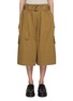 Main View - Click To Enlarge - ZIMMERMANN - Illuminate Multi-Pocket Belted Cotton Shorts