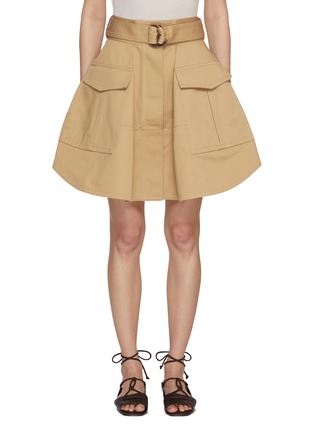 Main View - Click To Enlarge - ZIMMERMANN - Illuminate Cargo Cotton Mini Skirt