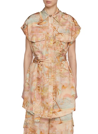 Main View - Click To Enlarge - ZIMMERMANN - Illuminate Sleeveless Tunic Top