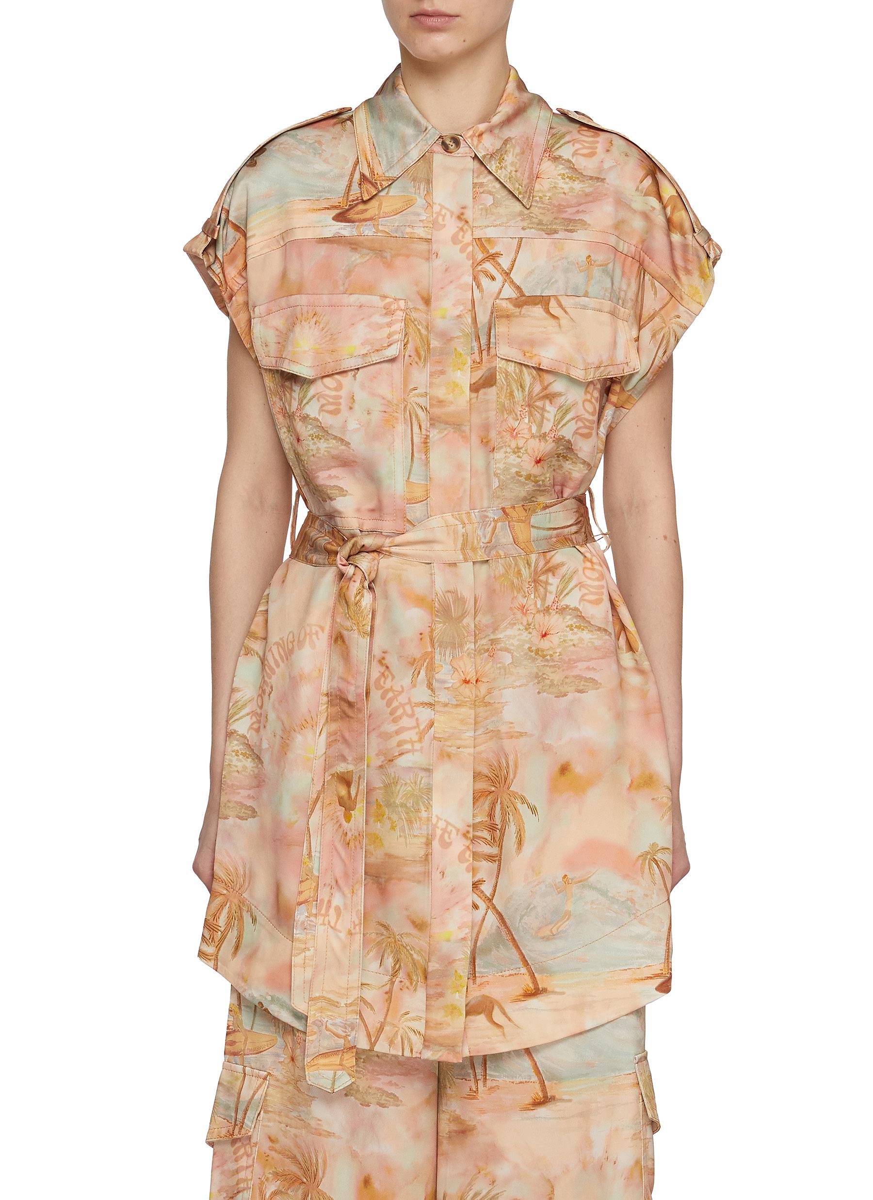 【送料&関税込】Zimmermann Illuminate Sleeveless Tunic ZIMMERMANN | Illuminate Sleeveless Tunic Top | Women | Lane