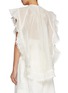 Back View - Click To Enlarge - ZIMMERMANN - Embroidered Linen Silk Waterfall Top