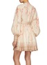 Back View - Click To Enlarge - ZIMMERMANN - Illuminate Buttoned Linen Mini Dress