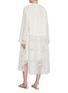 Back View - Click To Enlarge - ZIMMERMANN - Illuminate Lace-Trimmed Midi Dress