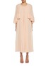 Main View - Click To Enlarge - ZIMMERMANN - Illuminate Pleated Cape Maxi Dress