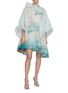 Figure View - Click To Enlarge - ZIMMERMANN - Illuminate Bow Detail Linen Silk Mini Dress