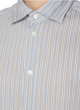  - BARENA - Surian Striped Cotton Silk Shirt