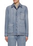 Main View - Click To Enlarge - BARENA - Patch Pocket Denim Overshirt