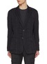 Main View - Click To Enlarge - BARENA - Siroco Notch Lapel Striped Linen Cotton Blazer