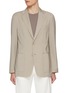 Main View - Click To Enlarge - BARENA - Notch Lapel Patch Pocket Virgin Wool Blazer