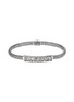 Main View - Click To Enlarge - JOHN HARDY - Classic Silver Diamond Pusher Clasp Bracelet — Size UM