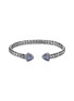 Main View - Click To Enlarge - JOHN HARDY - Classic Chain Sapphire Sterling Silver Slim Flex Cuff — Size S-M