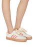 Figure View - Click To Enlarge - ADIDAS - Samba Flower Embellished Low Top Leather Women's Sneakers