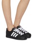 Figure View - Click To Enlarge - ADIDAS - Superstar II  Low Top Women's Sneakers