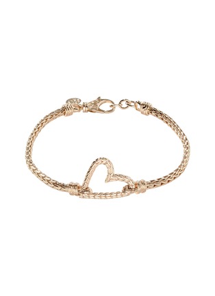 Main View - Click To Enlarge - JOHN HARDY - Classic Chain Manah 14K Gold Heart Bracelet — Size M