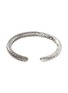 Detail View - Click To Enlarge - JOHN HARDY - Classic Chain Sterling Silver Diamond Pavé Hammered Twisted Cuff — Size M