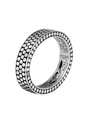 Detail View - Click To Enlarge - JOHN HARDY - Dot Sterling Silver Hinged Bangle — Size M