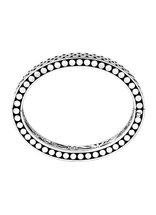 Main View - Click To Enlarge - JOHN HARDY - Dot Sterling Silver Hinged Bangle — Size M