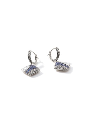 Detail View - Click To Enlarge - JOHN HARDY - Classic Chain Sterling Silver Sapphire Drop Earrings