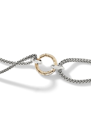 Detail View - Click To Enlarge - JOHN HARDY - Classic Chain 18K Yellow Gold Sterling Silver Hammered Bracelet — Size XS