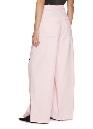 Back View - Click To Enlarge - WE11DONE - Side Slit Cotton Work Trousers