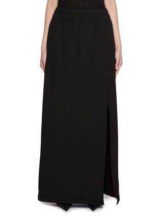 Main View - Click To Enlarge - WE11DONE - Elasticated Cotton Maxi Skirt