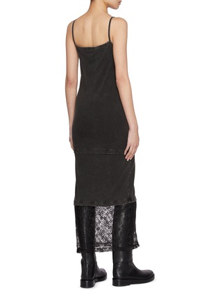 Back View - Click To Enlarge - WE11DONE - Sleeveless Layered Midi Dress